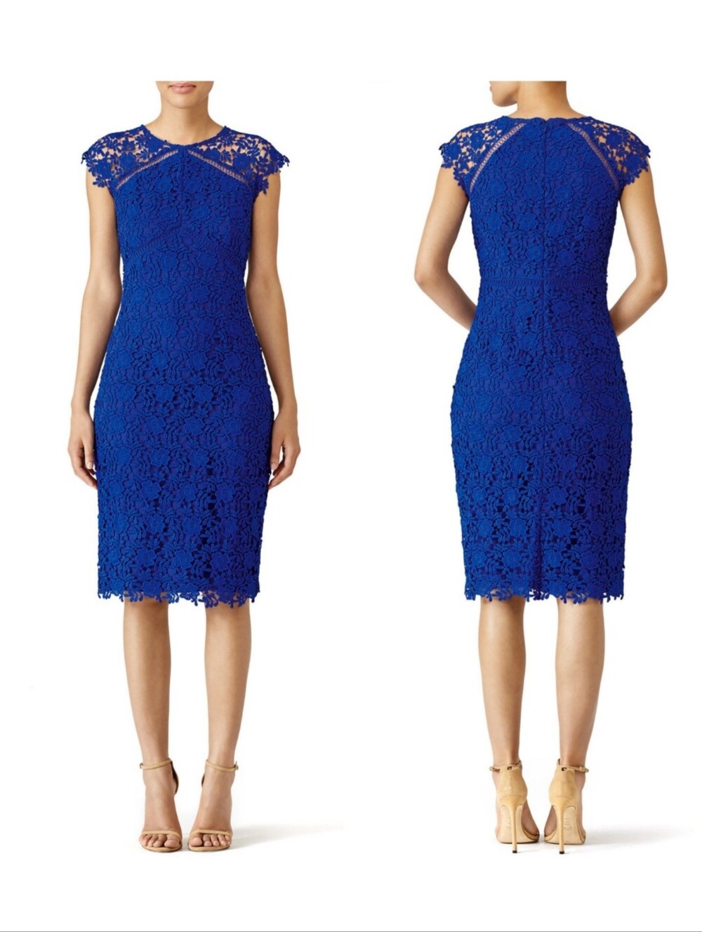 Shoshanna Royal Blue Jesslyn Dress Size 8